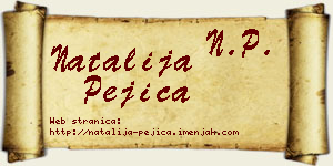 Natalija Pejica vizit kartica